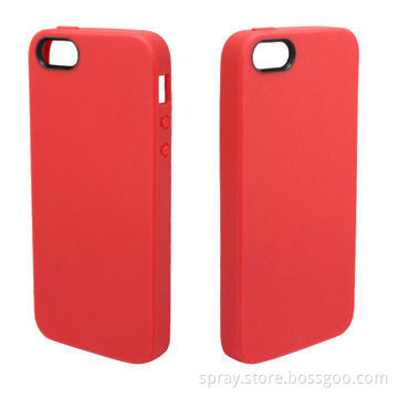 Jelly Series Soft TPU with Microfiber Back Cover Snap on Case for iPhone 5